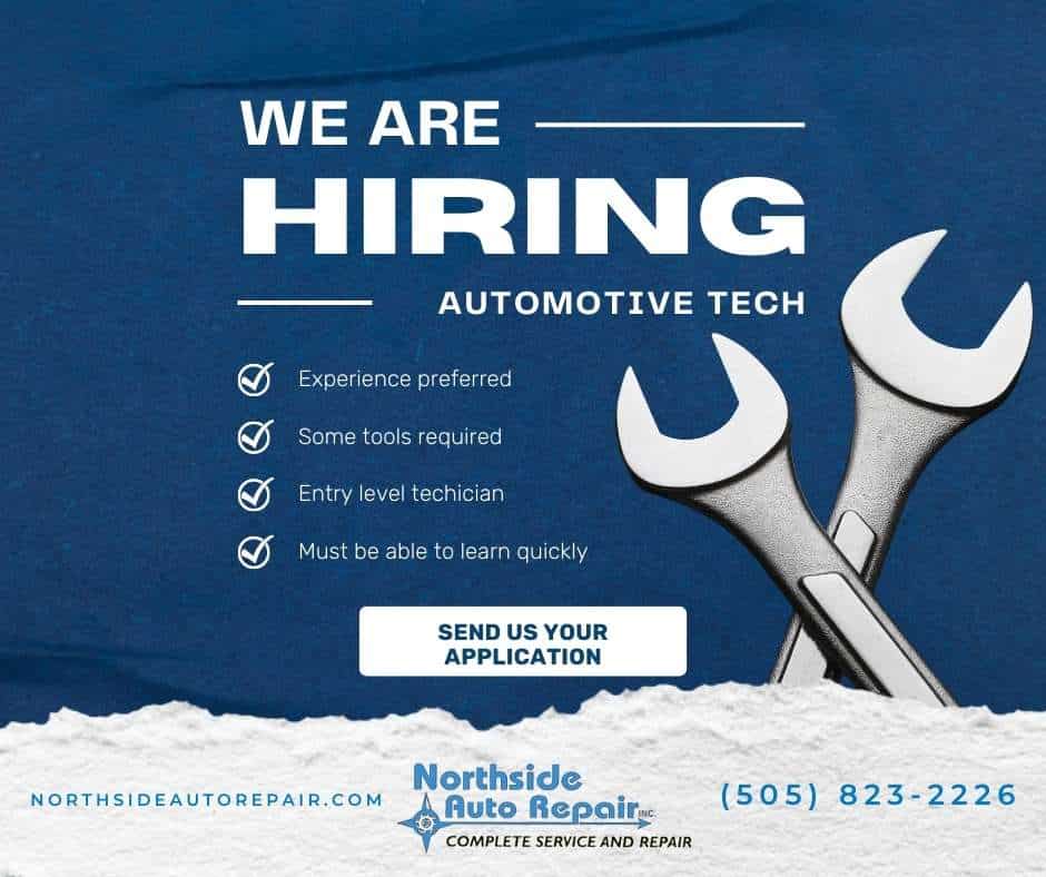 Northside Auto Repair Now Hiring Technicians