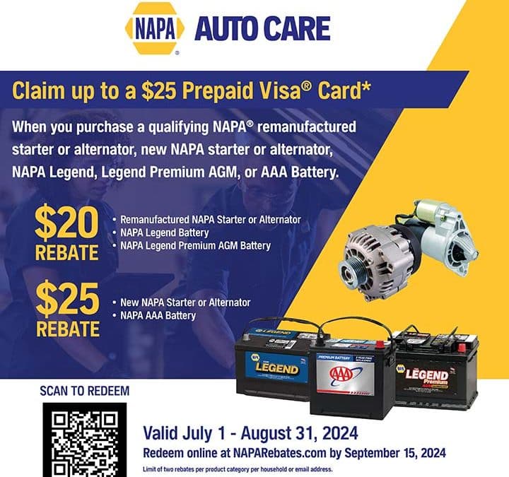 NAPA Battery Alternator Starter