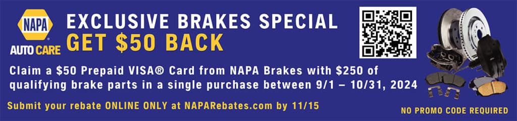 NAPA Brakes Offer