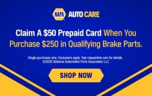 NAPA Brakes offer