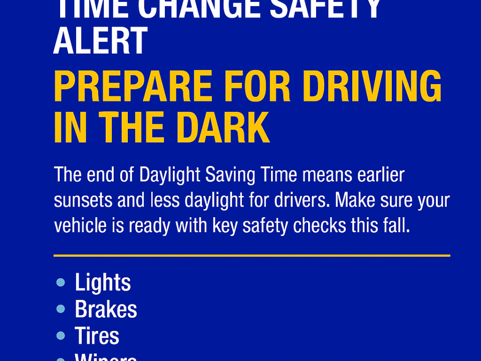 Time change safety alert