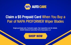 NAPA Proformer Windshield Wiper offer